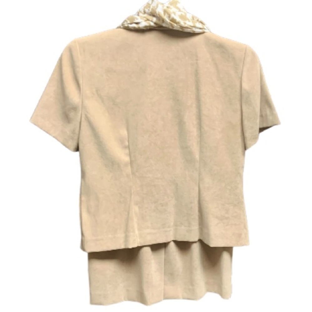 V🌺LESLIE FAY VTG. 2-PIECE FAUX SUEDE BLAZER/TOP WITH SCARF & SKIRT SET NWOT - Picture 16 of 16